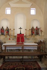 Chiesa di Santa Lucia - Le statue dei quattro Coronati Severo, Severino, Carpoforo, Vittoriano.